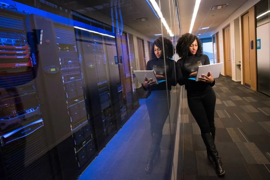 A WaveRD engineer working on client infrastructure